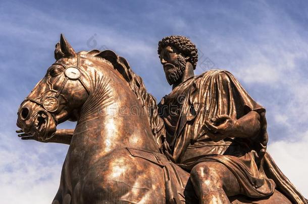 骑马的雕像关于马库斯马可。奥里利乌斯
