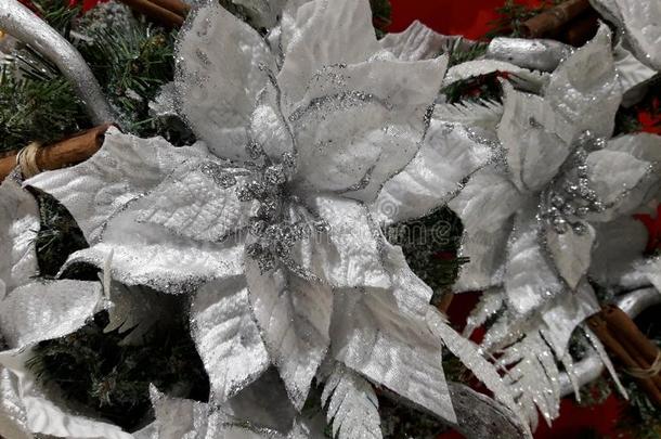 圣诞节装饰向一树采用一圣诞节M一rket.