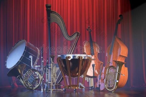 管弦乐队音乐的器具3英语字母表中的第四个字母翻译