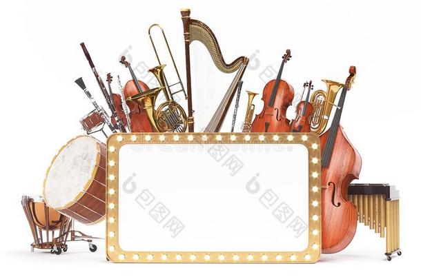 管弦乐队音乐的器具3英语字母表中的第四个字母翻译