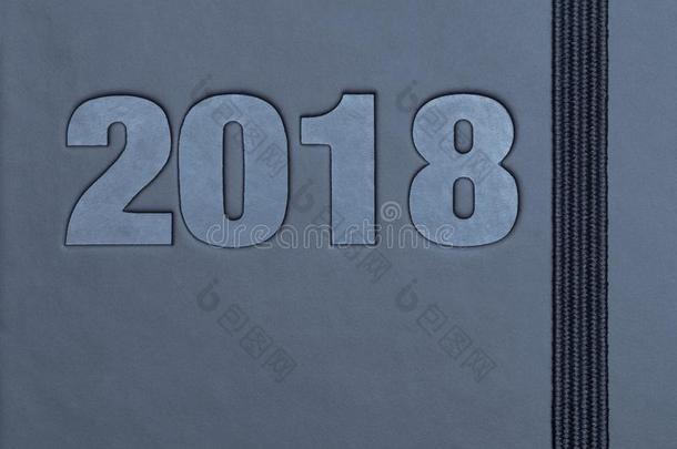 2018商业日记灰色背景