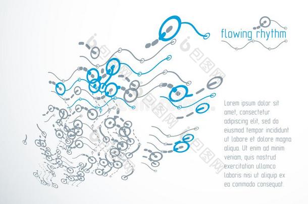 技术上的革新的矢量<strong>海报</strong>使和抽象的<strong>台词</strong>.