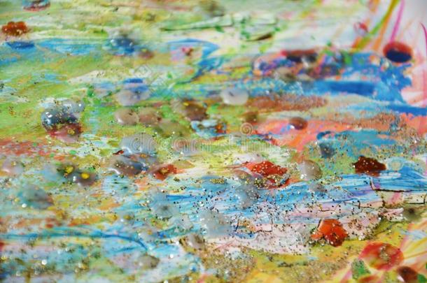 家畜的肺脏,泥泞的彩色粉笔抽象的背景