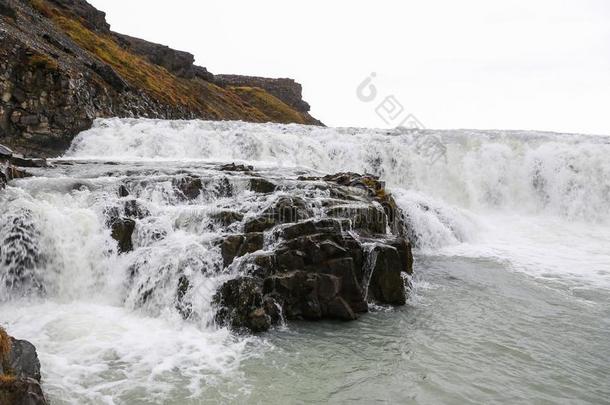 居德瀑布瀑布采用冰岛
