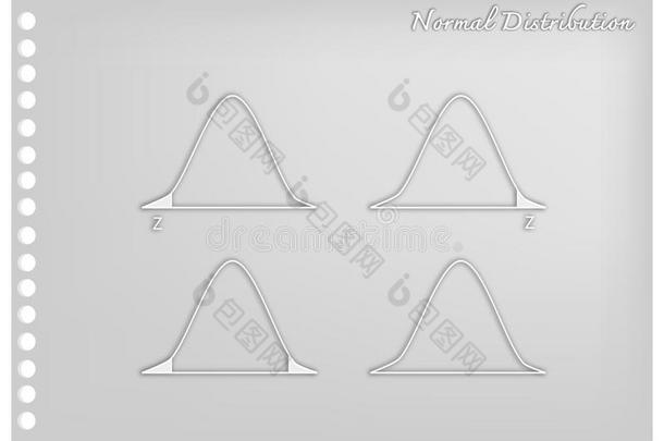 纸艺术收集关于正常的分配或高斯的钟野狗