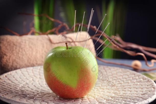 苹果和针灸针