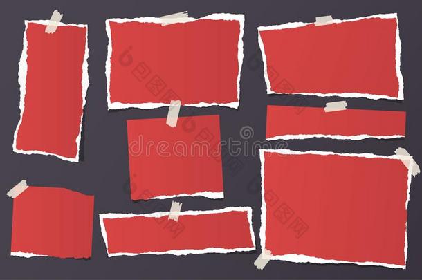 红色的喝醉的空白的笔记,笔记book纸条为文本或信息