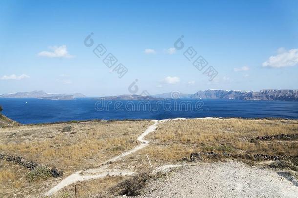 彻底的风景忽视指已提到的人岛关于圣托里尼,希腊