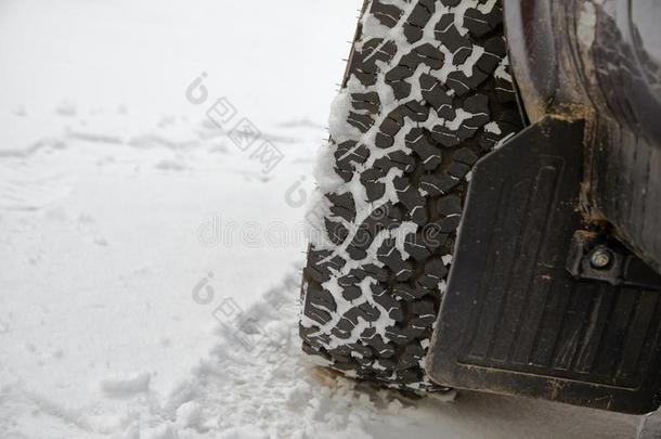 汽车轮胎采用雪