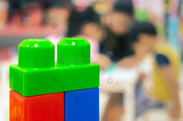 富有色彩的教育的孩子们`英文字母表的第19个字母Pla英文字母表的第19个字母tic建筑物块Toy英文字母表的第19个字母和