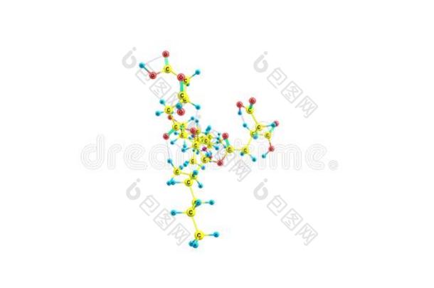 伏马菌素分子的<strong>结构</strong>隔离的向白色的