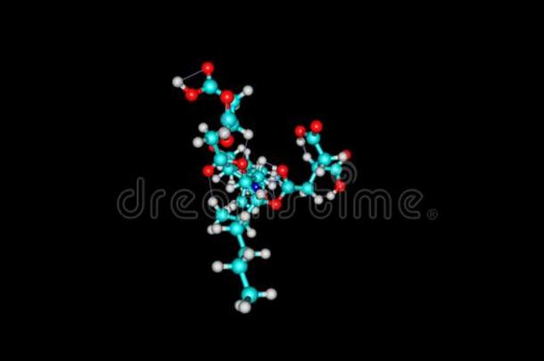 伏马菌素分子的<strong>结构</strong>隔离的向黑的