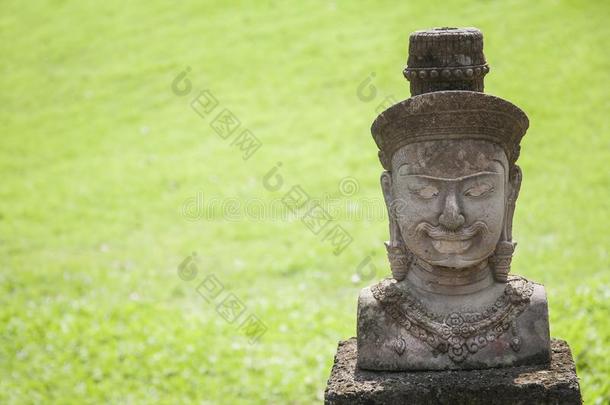 柬埔寨石头雕刻/柬埔寨古代的雕刻关于男人