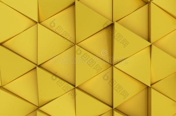 模式关于黄色的三角<strong>形棱</strong>柱体