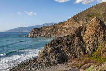 美国加州海岸风景优美的风景图片