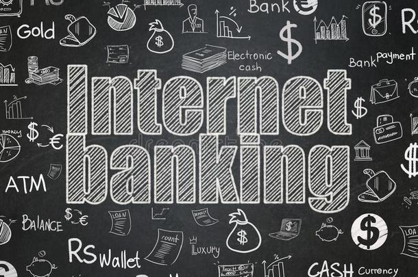 银行业务观念:互联网银行业务向学校板背景