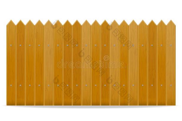 木制的栅栏矢量说明
