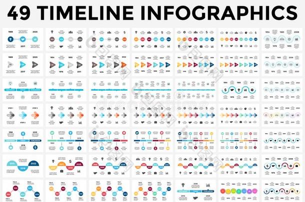 矢量箭半<strong>圆形</strong>时间轴信息图,<strong>图表图表</strong>,英语字母表的第7个字母