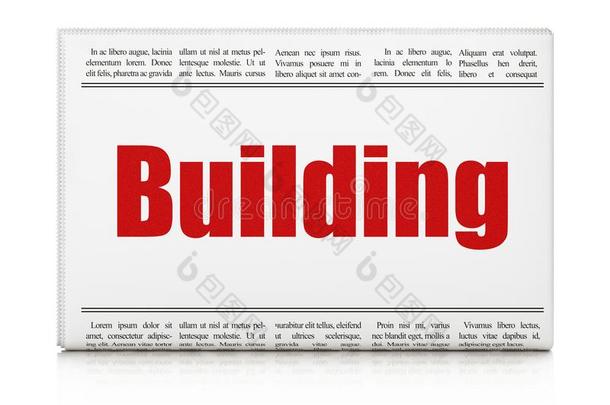 建筑物建筑物观念:报纸<strong>大字</strong>标题建筑物