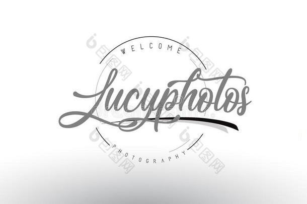 露西个人的摄影标识设计和摄影师名字.