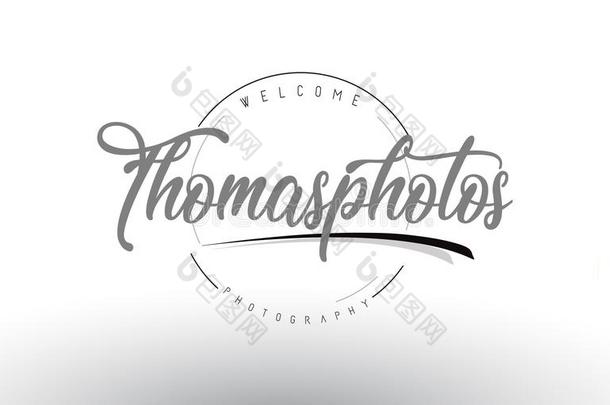 托马斯个人的摄影标识设计和摄影师名字.