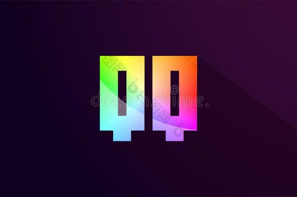 QQ英语字母表的第17个字母英语字母表的第17个字母信结合彩虹有色的字母表标识偶像design设计