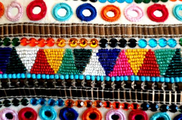 机织织物demand需要科洛雷斯artesanal/手工做的mand需要有色的织物