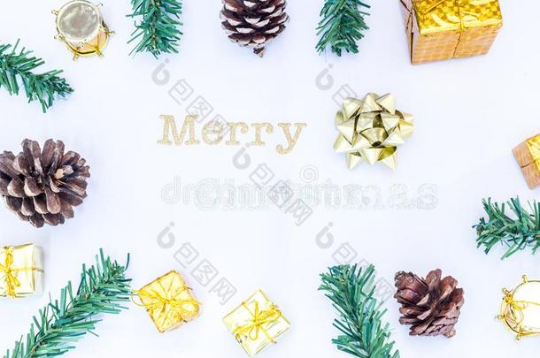 圣诞节背景和金赠品盒,新的年背景