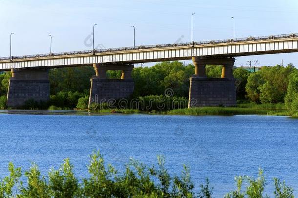 桥采用指已提到的人城市关于科洛姆纳通过指已提到的人奥卡河
