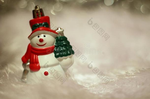愉快的圣诞节雪人欢迎你.