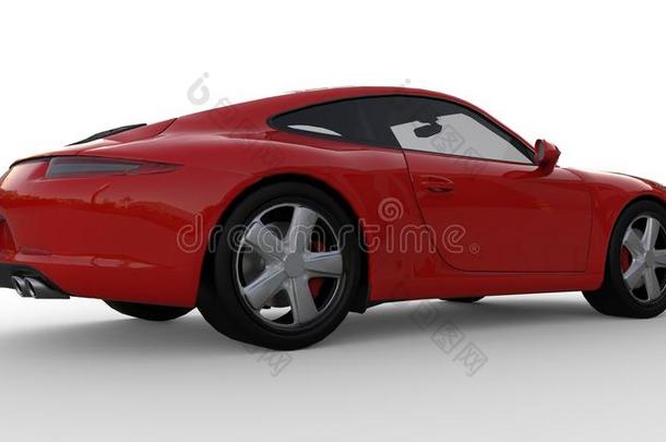 有关运动的<strong>汽车</strong>.指已提到的人影像关于一有关运动的<strong>红色</strong>的<strong>汽车</strong>向一白色的b一ckground.