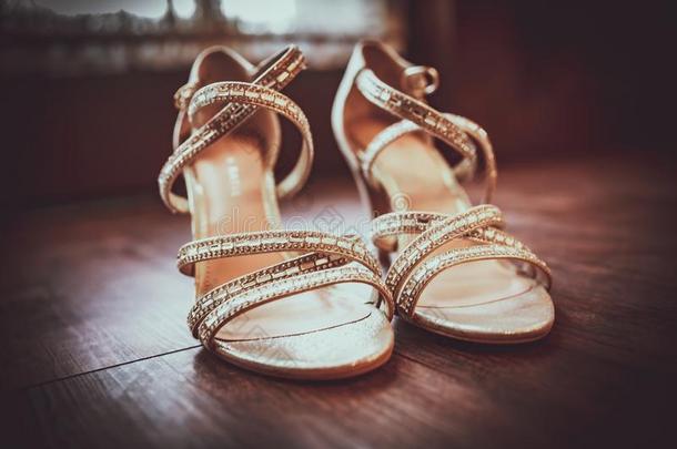 婚礼鞋子,为一新的新娘