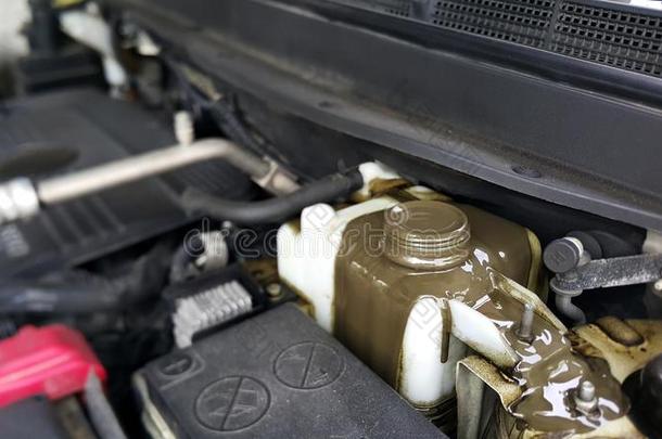 发动机油混合和油冷却水汽车问题