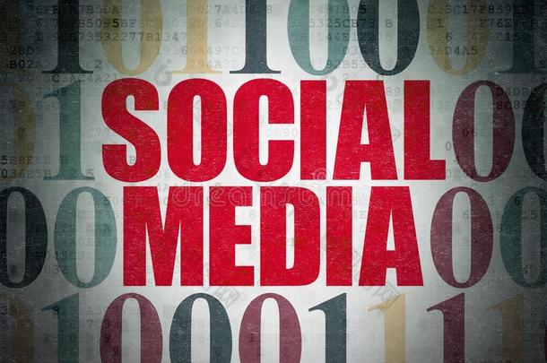社会的网观念:社会的媒体向数字的资料纸后面