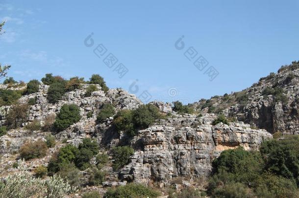 山风景和步行小路