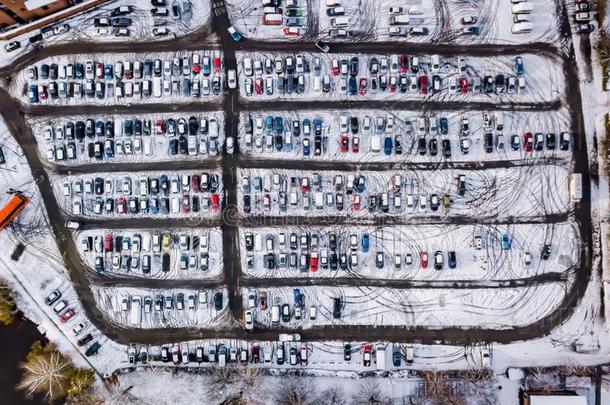空气的看法关于雪妥协停车场采用英格兰.