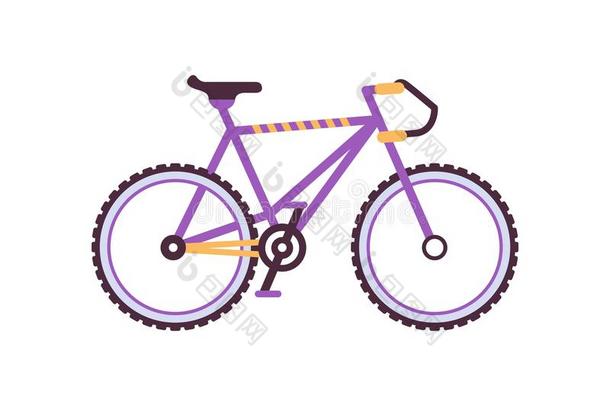 路自行车,现代的自行车矢量说明