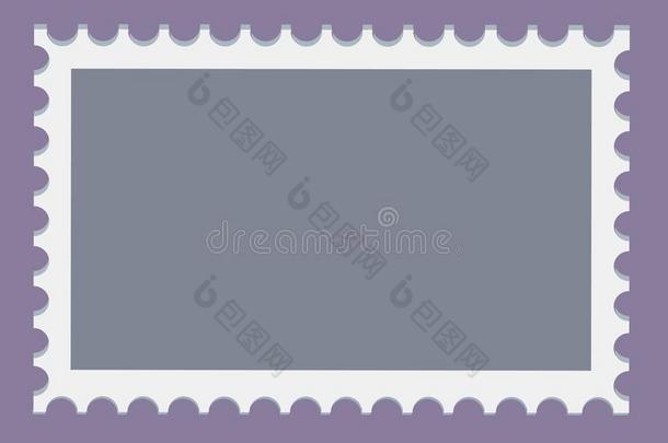空白的邮费印样板放置向黑暗的背景.长方形