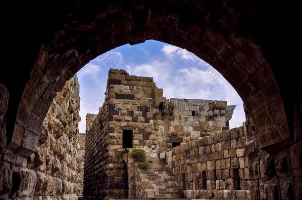 伟大的老的城堡关于大马士革