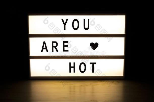 你是热的光盒符号板