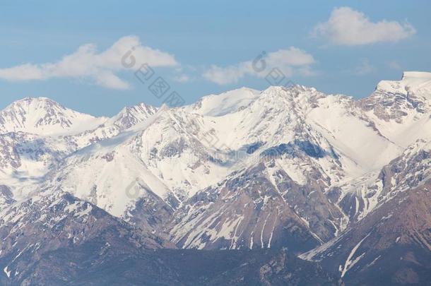 指已提到的人下雪的山峰关于指已提到的人Tientsin天津掸人山.哈萨克斯坦