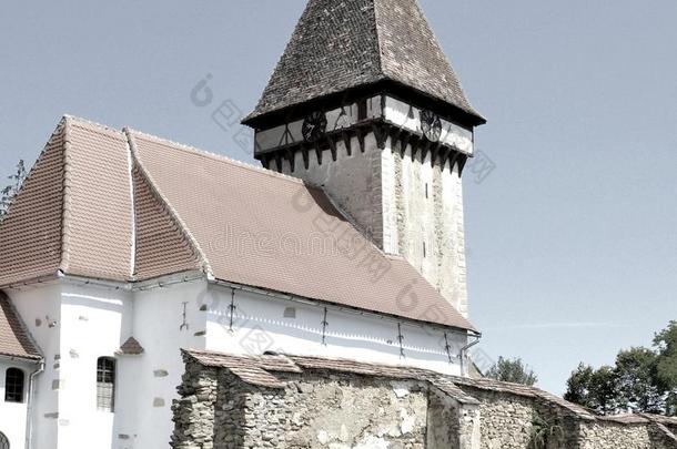 加强的中古的撒克逊人福音的教堂采用维索-维索,侧面,反式