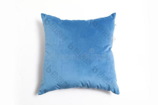 蓝色枕头和灰色的枕头