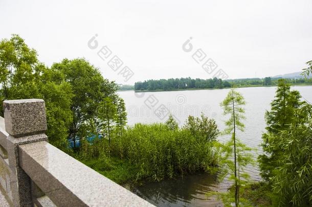 江苏南京六合金Niu湖风景