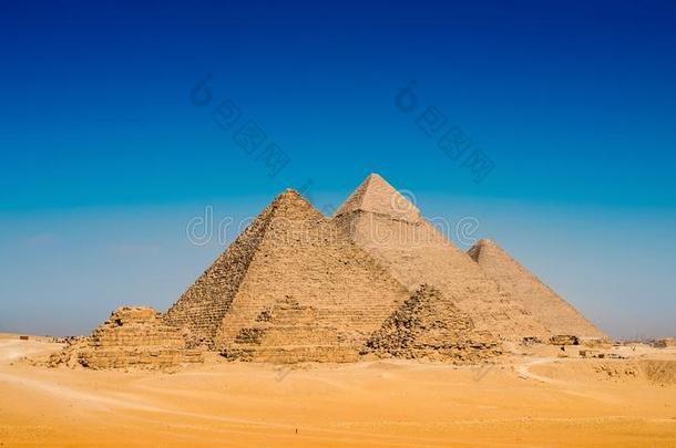 沙漠和指已提到的人伟大的金字塔关于吉萨