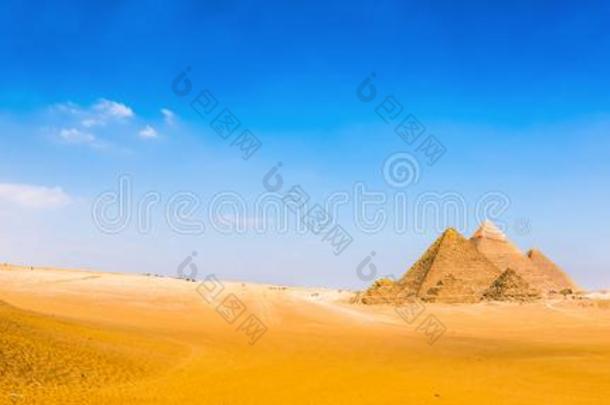 沙漠和指已提到的人伟大的金字塔关于吉萨