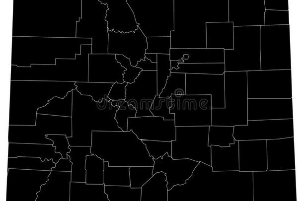 美国科罗拉多州地图,美利坚合众国,国家,轮廓