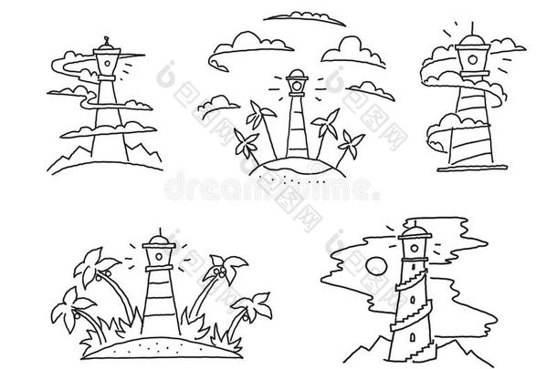 灯塔采用指已提到的人云雾灯塔航线标志岛