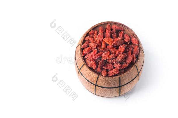 干燥的枸杞浆果采用木材桶