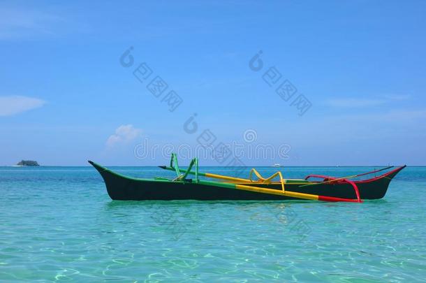 菲律宾的圆形小木船